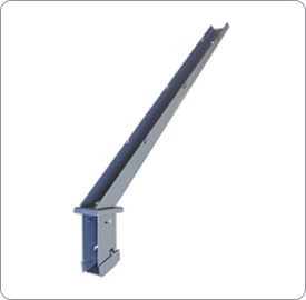 Наконечник L на столб 62х55 RAL7040 01